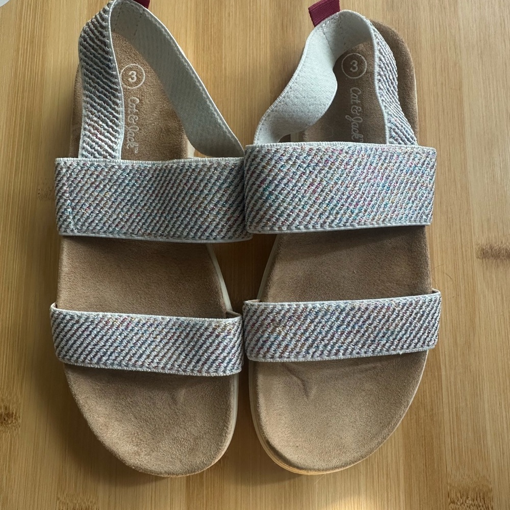 Cat and Jack Sparkly Summer Sandle Size 3